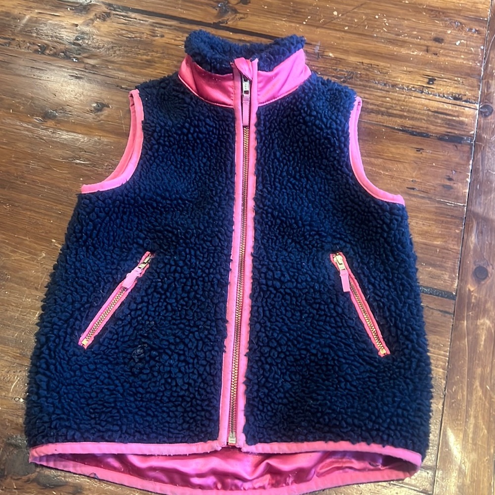 Crewcuts girls Sherpa vest size size 4-5